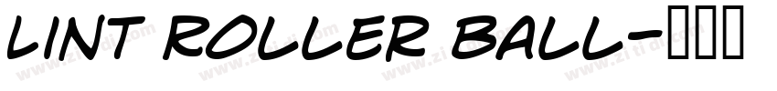Lint Roller Ball字体转换